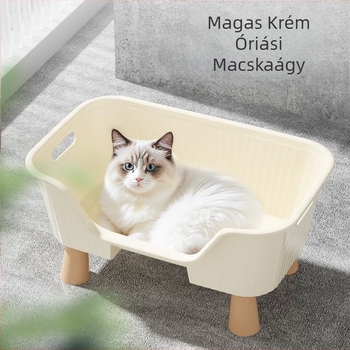 Macskaalom, félig zárt, extra nagy macskavécé, fröccsenésgátló betéttel, fiókos macskaalom, kiscica szagtalanító kakiláda