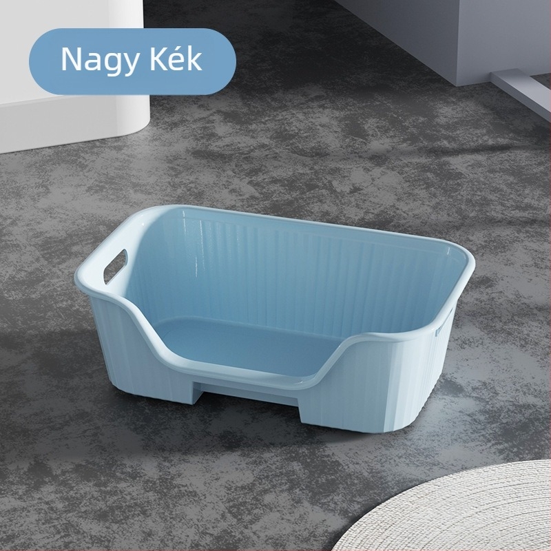 Macskaalom, félig zárt, extra nagy macskavécé, fröccsenésgátló betéttel, fiókos macskaalom, kiscica szagtalanító kakiláda