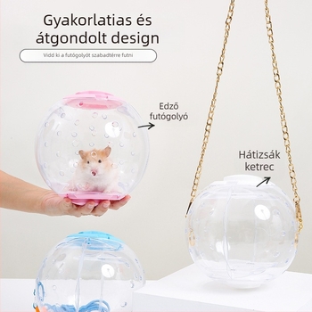 Yue Xiaomeng hörcsögketreces futólabda kettős célú aranymedve lopakodó játék kimenő pántos fészek túlméretezett luxusvilla