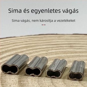 Horgászfelszerelés rézcső dupla rézcső horgászzsinór tartó burkolat krimpelőfogó horgász acélhuzal bilincs cső krimpelőfogó öltöny