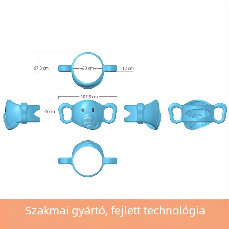Dr. Brown palackfogantyú puha szilikon fogantyú palack vizespohár palack kiegészítők nagykereskedelem szívószál kényelmes
