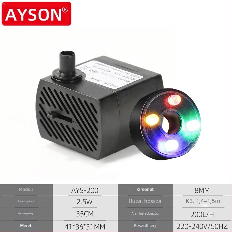 110V/220V megvilágított kézműves sziklakert szökőkút folyóvíz keringető szivattyú USA/Európa/Egyesült Királyság/Ausztrália Amazon kínálat