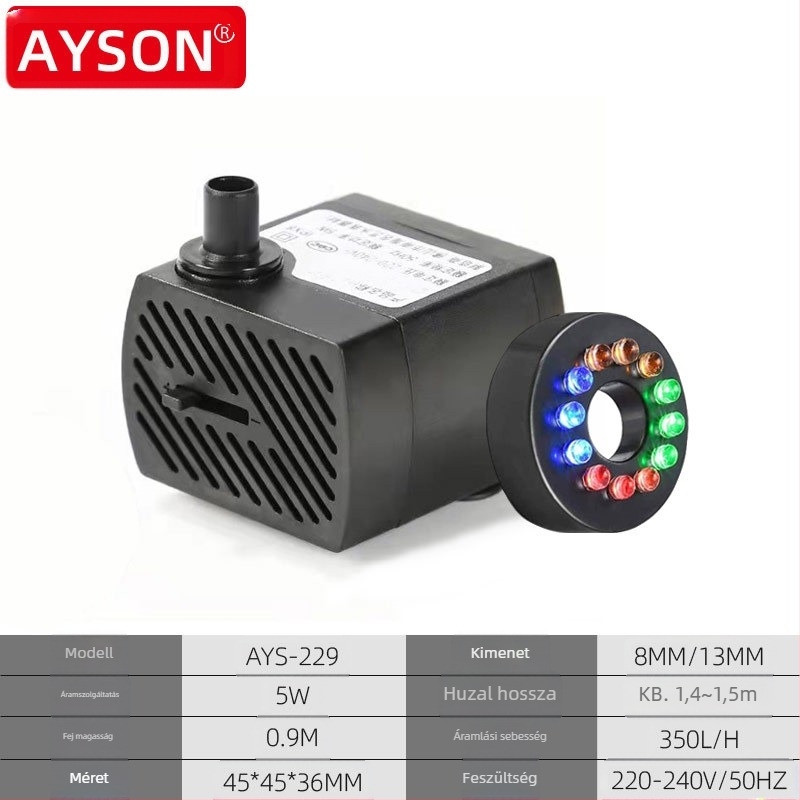 110V/220V megvilágított kézműves sziklakert szökőkút folyóvíz keringető szivattyú USA/Európa/Egyesült Királyság/Ausztrália Amazon kínálat