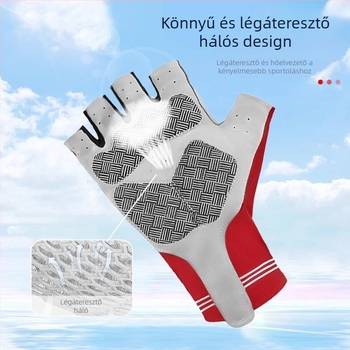 Kerékpáros kesztyűk Férfi Nyári Légáteresztő Sport Csúszásgátló Napvédő Légáteresztő Kerékpározás Szabadtéri Horgászat Fél ujjas Kerékpáros kesztyűk