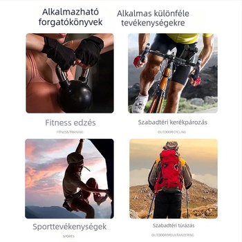 Kerékpáros kesztyűk Férfi Nyári Légáteresztő Sport Csúszásgátló Napvédő Légáteresztő Kerékpározás Szabadtéri Horgászat Fél ujjas Kerékpáros kesztyűk