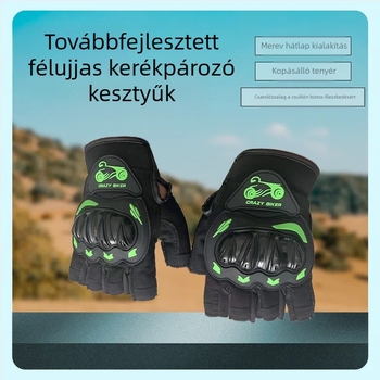 Kemény héjú félujjas kesztyűk motorkerékpár félujjas kesztyűk sport kültéri félujjas motorozás motorozás utazás könnyű lélegző kesztyűk
