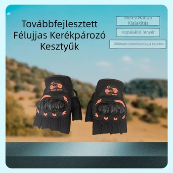 Kemény héjú félujjas kesztyűk motorkerékpár félujjas kesztyűk sport kültéri félujjas motorozás motorozás utazás könnyű lélegző kesztyűk