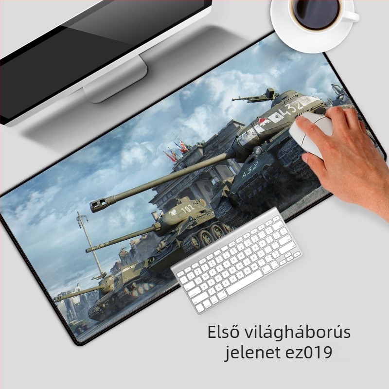 Játssz nagy gyári közvetlen egérpadot, megnövelt billentyűzetszőnyeg asztalszőnyeg Amazon export legkelendőbb egérpad