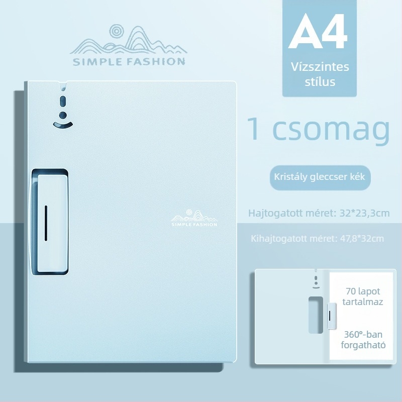 Maillard A4-es kartonkapocs, mokka mousse színű irodai mappa, mutatós, multifunkciós diák író- és festőlap