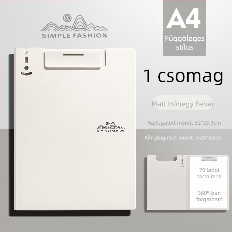 Maillard A4-es kartonkapocs, mokka mousse színű irodai mappa, mutatós, multifunkciós diák író- és festőlap