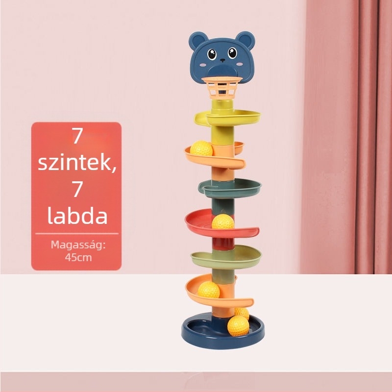 Baba Oktatási Forgó Szórakoztató Kosárlabda Pálya Korai Oktatás Szórakoztató Forgó Szórakoztató Csúszó Labda Rakásolás Szórakoztató Babajátékok