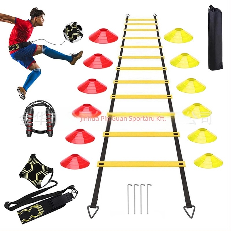 Agility létrakészlet Ingyenes kombinált futballedző felszereléskészlet határokon átnyúló legkelendőbb agility létrakészlettel