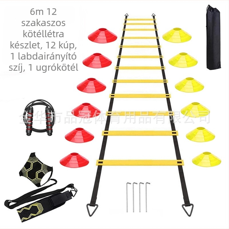 Agility létrakészlet Ingyenes kombinált futballedző felszereléskészlet határokon átnyúló legkelendőbb agility létrakészlettel