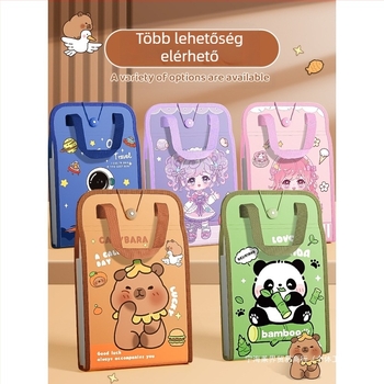 A4-es kézitáska irattartó táska 13 rácsos szervtáska tesztpapír táska többrétegű nagy kapacitású kézi papírtároló általános iskolás diákoknak