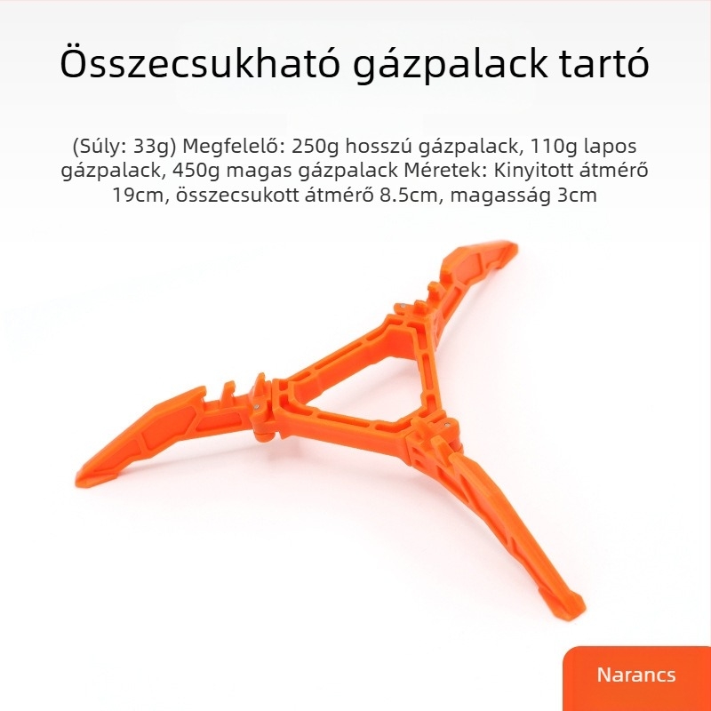 Kültéri összecsukható légpalack tartó hordozható lapos légpalack tartó univerzális állvány stabil műanyag konzol kemping kiegészítők