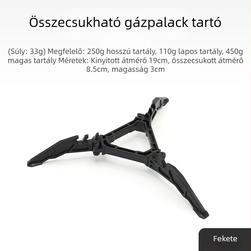 Kültéri összecsukható légpalack tartó hordozható lapos légpalack tartó univerzális állvány stabil műanyag konzol kemping kiegészítők