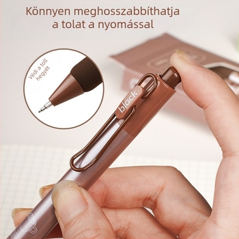 Kávé ecset gyorsan száradó toll nagy színű ecset toll fekete toll nyomózselés toll középiskolás diák irodai diákpapír