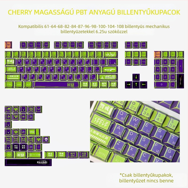 Gundam Comic Hundred Mixed Lamp Key Cap Eredeti Magasság 136 Kulcs Teljes Készlet Klasszikus Egyszerű Mechanikus Billentyűzet Kulcs Sapka Meow Kulcs