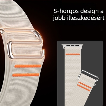 Apple Watch 10 Apple Watch Stretch Nylon szíj Ultra rozsdamentes acél csattal Crossoverhez
