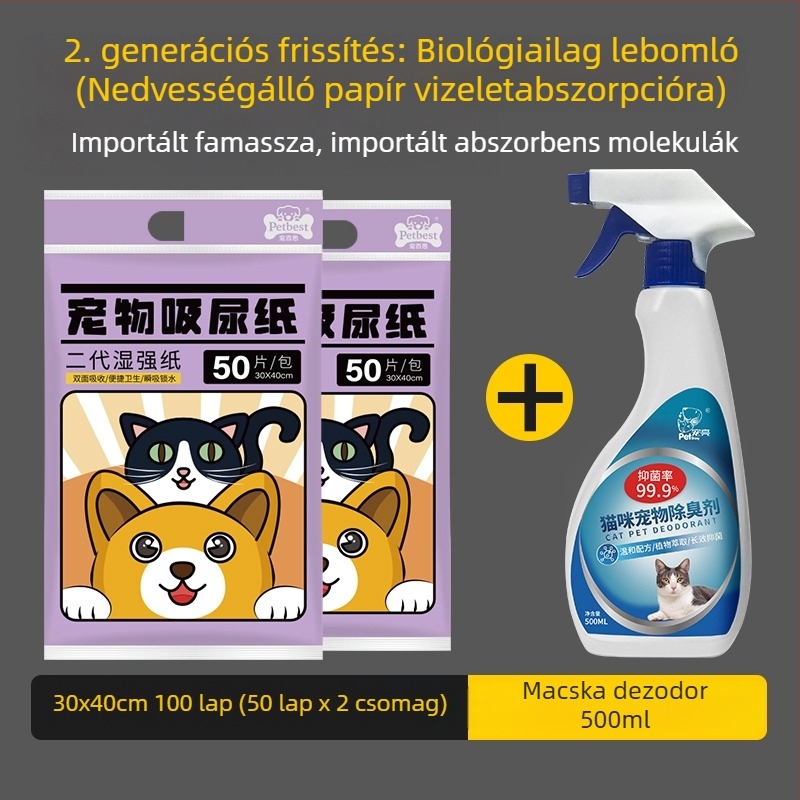 Kisállat vizelettisztító párnák, vizeletfelszívó papír, kutyapelenkák, vizelettörlő papír, macska- és kutya nedvszívó papír, kutya vizeletfelszívó papír, kutya vizeletfelszívó tisztítószerek