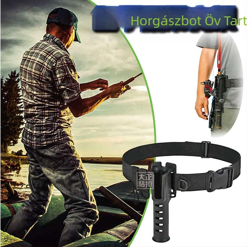 Horgászbot övvel, bottartó derékövvel, horgászfelszerelés horgászdugó, hordozható Luya deréktartó