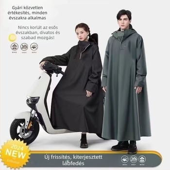 Elektromos autó akkumulátoros autó esőkabát hosszú, emberi autó elválasztására szolgáló, teljes testes esőálló poncsó férfiaknak és nőknek felnőtt kerékpározáshoz