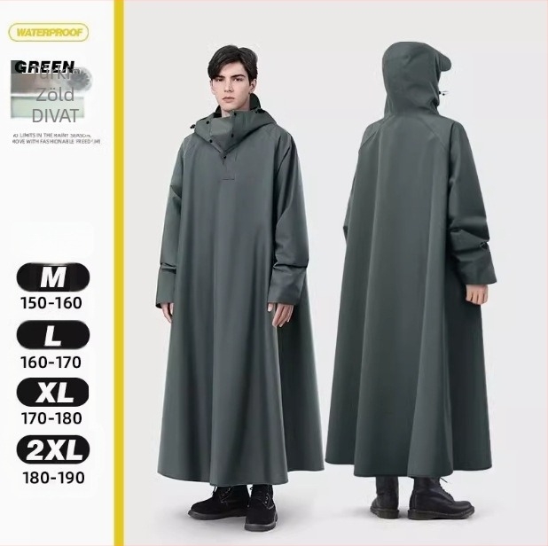 Elektromos autó akkumulátoros autó esőkabát hosszú, emberi autó elválasztására szolgáló, teljes testes esőálló poncsó férfiaknak és nőknek felnőtt kerékpározáshoz