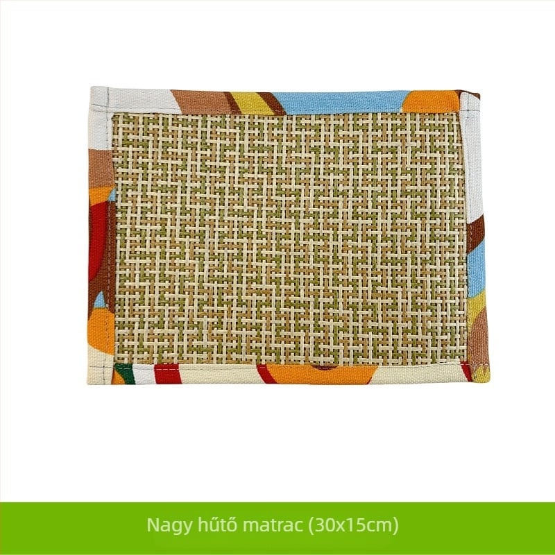 Papagájágy, alvófészek, lábmelegítő platform, meleg függőágy, pamutbetét, téli kanapématrac, fekete, főnix, bazsarózsa, madárkalitka kellékek