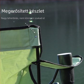 Chen Mu kültéri összecsukható szék kartámasz háttámla horgászat kempingezés piknik strandszék hordozható nagy teherbírású határokon átnyúló robbanások