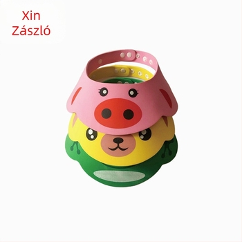 Forrásgyári gyerek sampon sapka sűrített gyerek sampon sapka négy állítható baba zuhany sapka baba kellékek