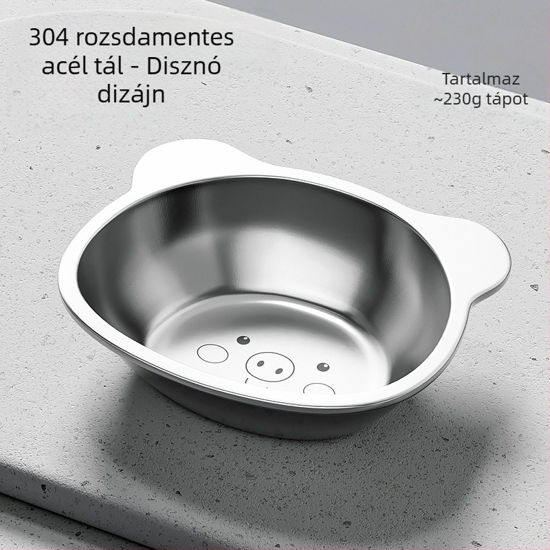 Macskatál, Kutyatál, Rozsdamentes Acél Macska Itatótál, Itatótál, Kisállat Nyakvédő, Emelt Kutyatál, Macskaeledel Tál, Rizstál