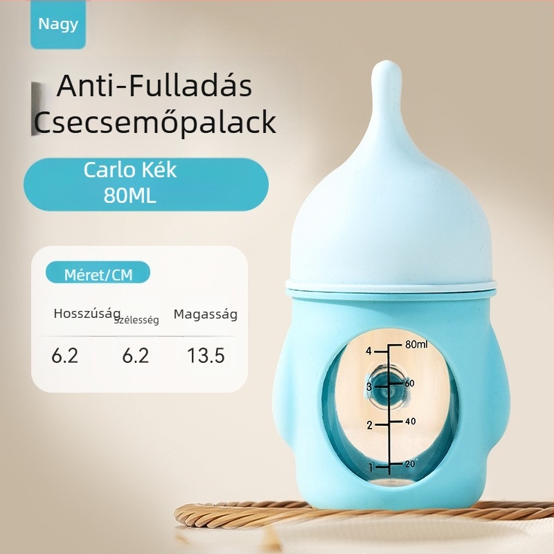 Új kisállat-palack bionikus fulladásgátló újszülött kölyökkutyák szilikon palack tejivó mérleg kellékek