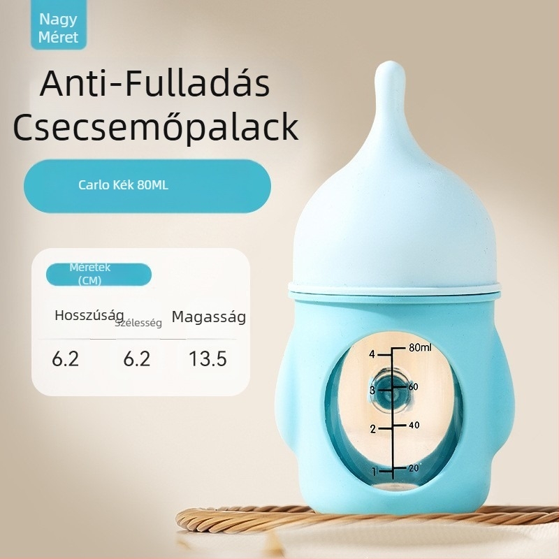 Új kisállat-palack bionikus fulladásgátló újszülött kölyökkutyák szilikon palack tejivó mérleg kellékek