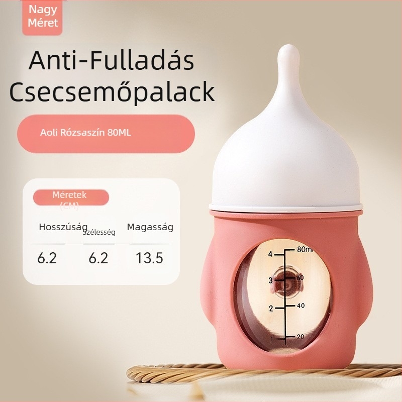 Új kisállat-palack bionikus fulladásgátló újszülött kölyökkutyák szilikon palack tejivó mérleg kellékek