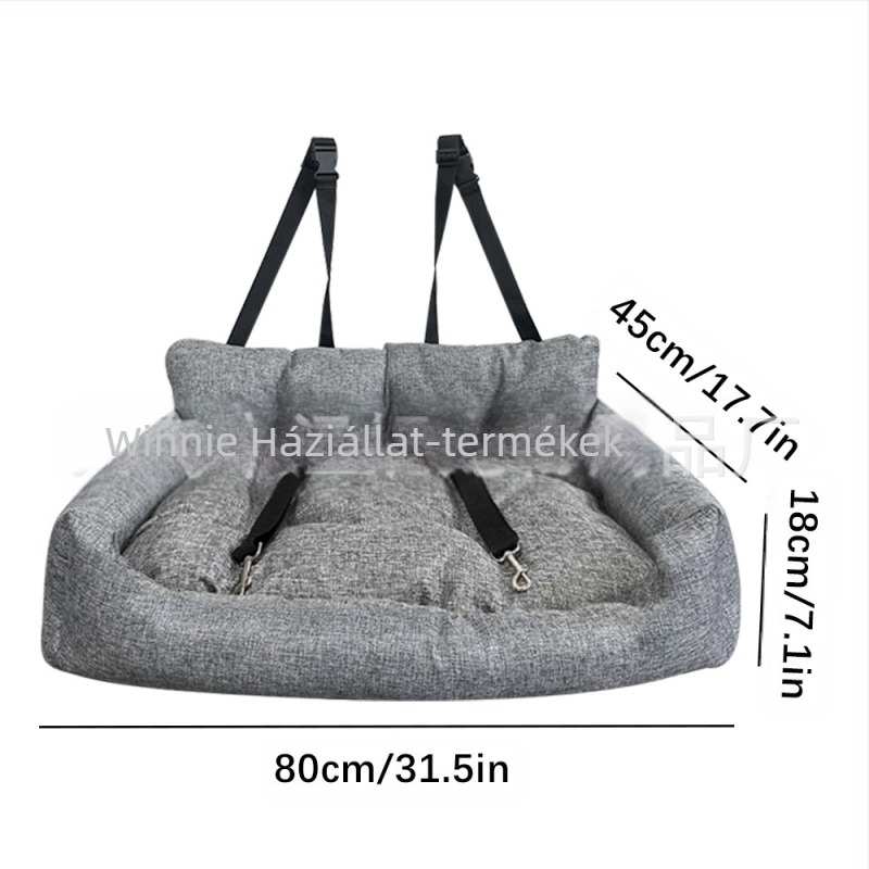 Határokon átnyúló, nagy forgalmú autósülés-kisállatpárna, autóba való másodpilóta-autós fészek, kültéri macska- és kutyafészek/ketrec/matrac dropshipping