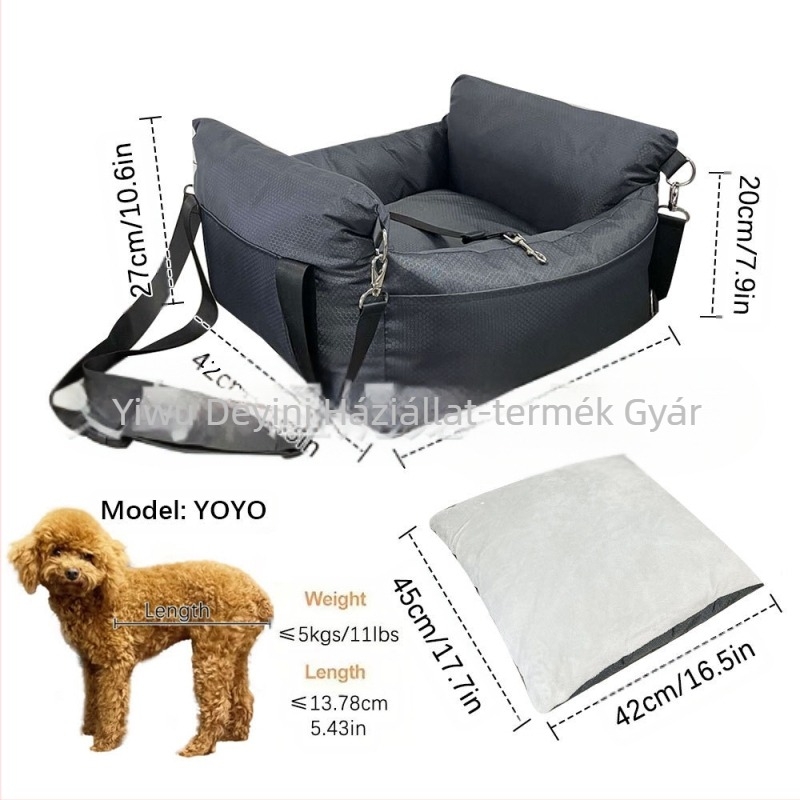 Határokon átnyúló, nagy forgalmú autósülés-kisállatpárna, autóba való másodpilóta-autós fészek, kültéri macska- és kutyafészek/ketrec/matrac dropshipping