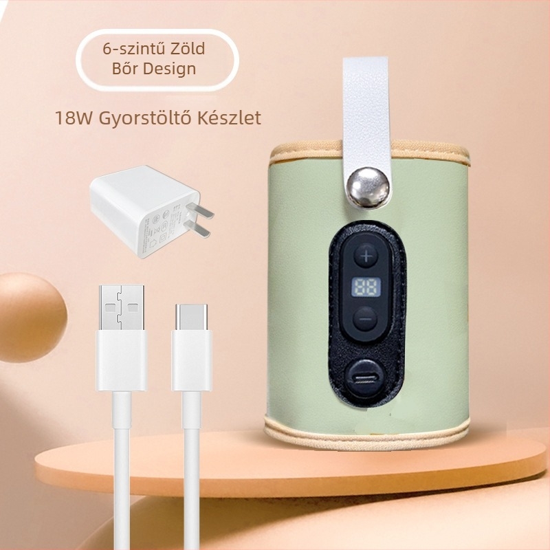 Határokon átnyúló cumisüveg szigetelő borítás, fűtött, állandó hőmérsékletű, kültéri hordozható, univerzális cumisüveg borítás, meleg tejes borítás, hordozható nagykereskedelem