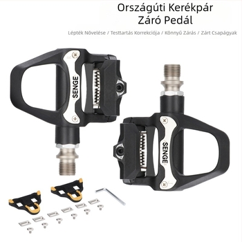 Országúti kerékpár nejlon zárral ellátott futófelületű hegyi kerékpár pedál SPD rendszerrel, önbeálló reteszelő pedál Keo