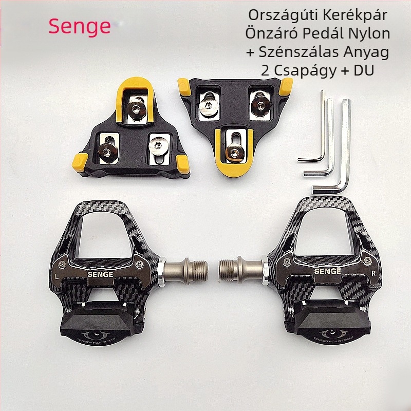 Országúti kerékpár nejlon zárral ellátott futófelületű hegyi kerékpár pedál SPD rendszerrel, önbeálló reteszelő pedál Keo