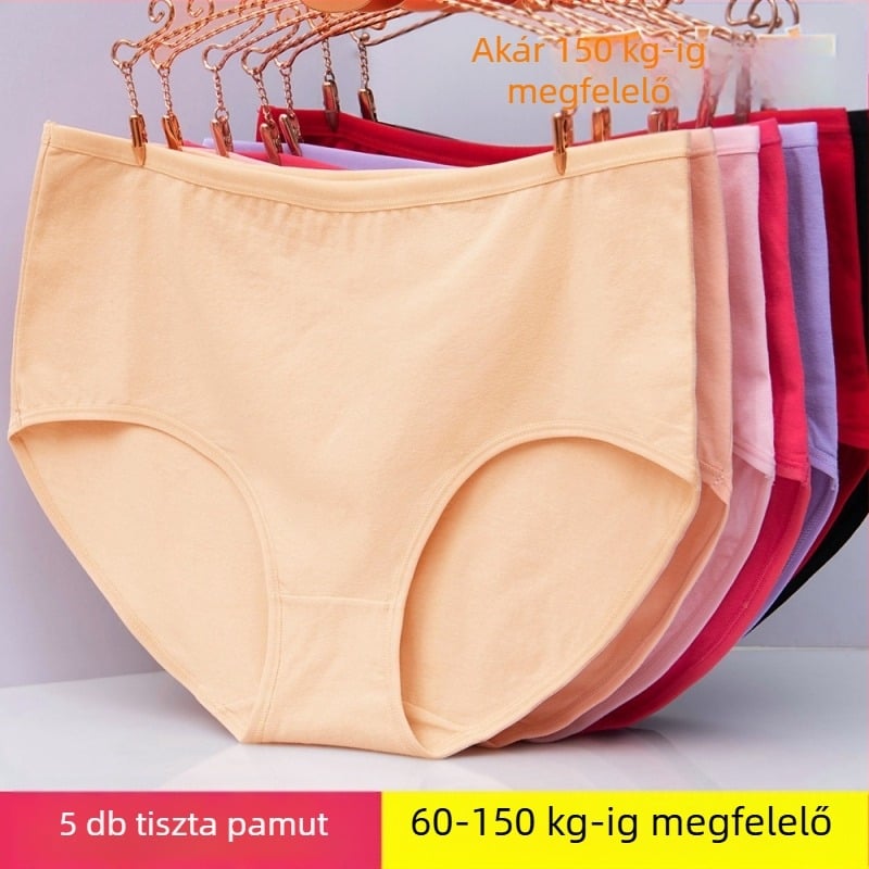 Extra nagy méretű alsónemű nőknek 100-150 kg-os anyuka alsónadrág tiszta pamut plusz zsír nagyított szülés utáni zsír mm nadrág extra nagy