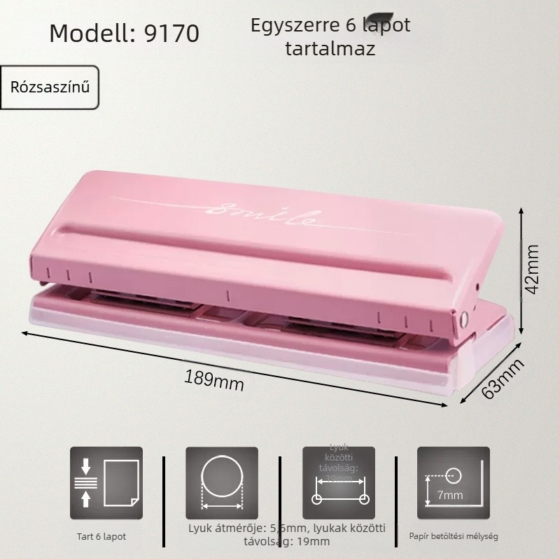 Kiváló többlyukú lyukasztót kaphat A4-es papírhoz, 30 lyukú lyukasztót, 26 lyukú B5-ös kivehető lapú irattartót