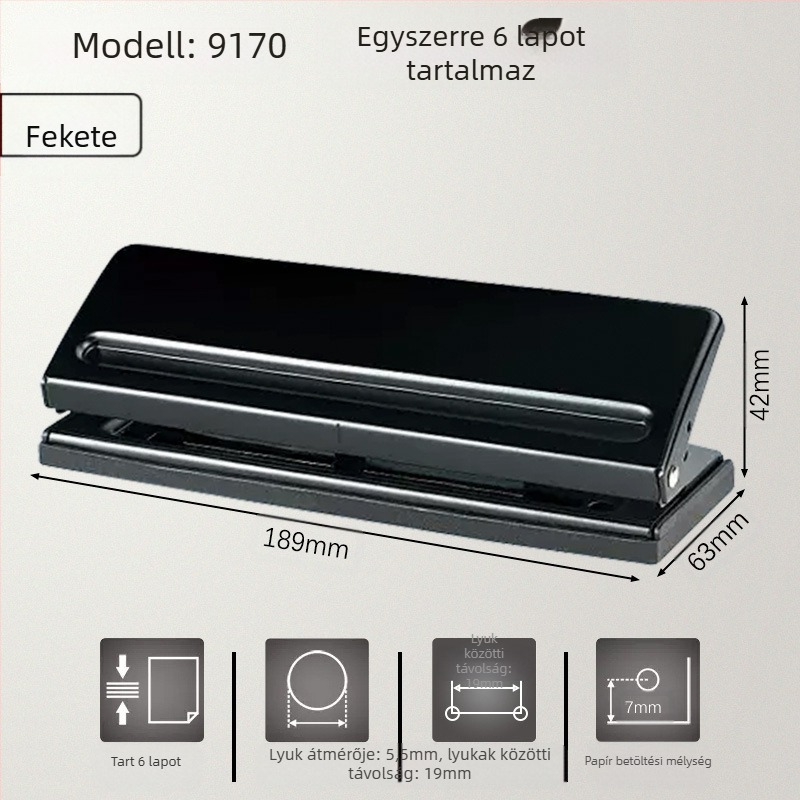 Kiváló többlyukú lyukasztót kaphat A4-es papírhoz, 30 lyukú lyukasztót, 26 lyukú B5-ös kivehető lapú irattartót