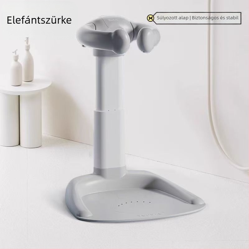 Csecsemő függőleges zuhany, baba álló fürdő, műtárgy, esésgátló és csúszásgátló, kisgyermek popsimosó zuhanytartó keret