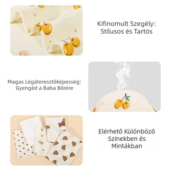 Újszülött babahordozó egy- és kétrétegű tiszta pamut géz babahordozó pólya újszülött szülőszobai pólya nyári vékony stílus