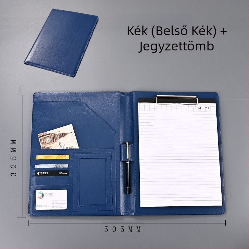 Többfunkciós irodai A4-es mappa, adattábla klipsz, bőr adásvételi szerződés, ez a beszélgetés egyetlen menedzser klipsz