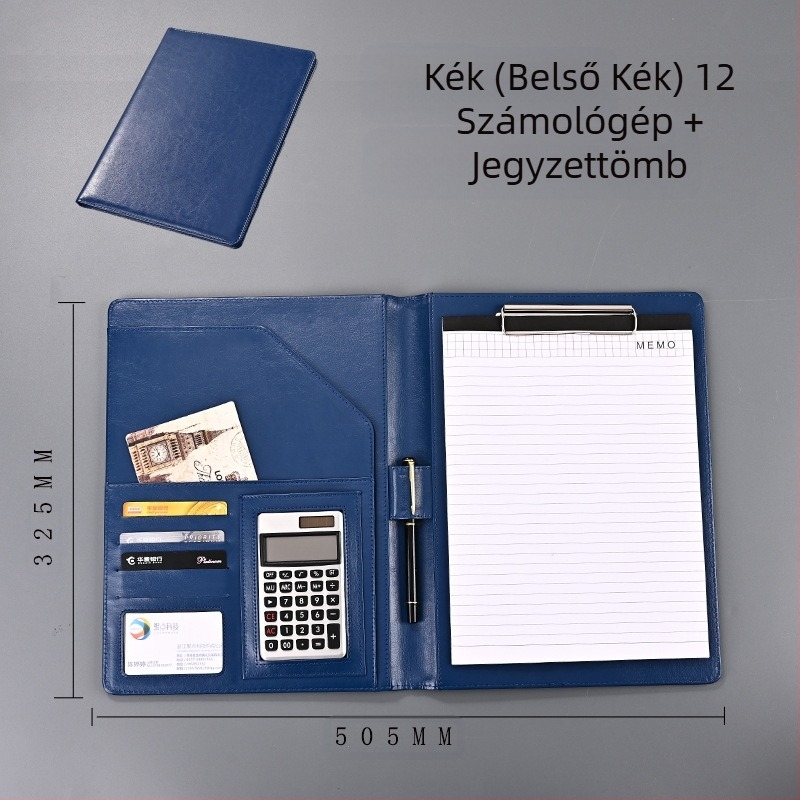 Többfunkciós irodai A4-es mappa, adattábla klipsz, bőr adásvételi szerződés, ez a beszélgetés egyetlen menedzser klipsz