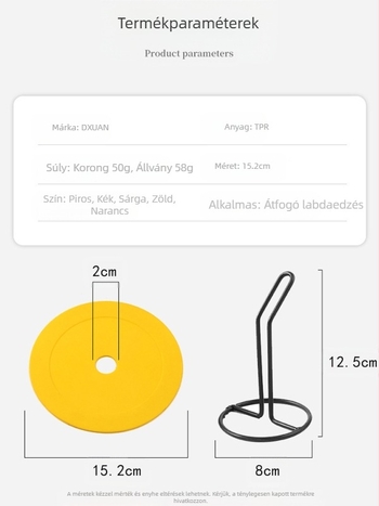 Lapos tábla korong tábla foci edzés tábla edzés akadály kerek száj tenisz tájékozódási pont pad