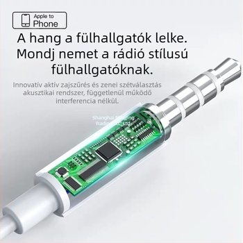 Eredeti platina fejhallgató kábel Oppo Huawei Vivo mobiltelefon fejhallgatóhoz, aranyos koreai verzió, lányoknak karaoke mikrofonnal