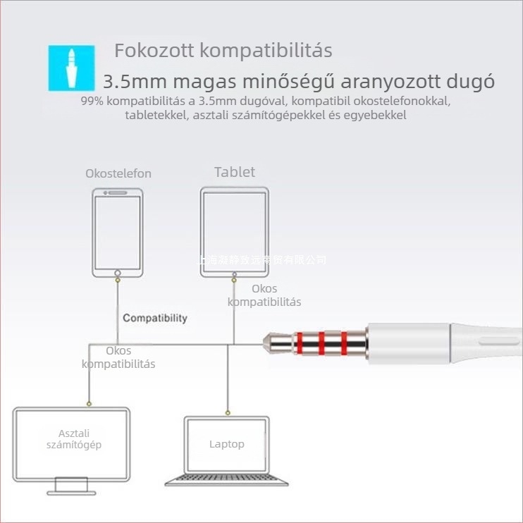 Eredeti platina fejhallgató kábel Oppo Huawei Vivo mobiltelefon fejhallgatóhoz, aranyos koreai verzió, lányoknak karaoke mikrofonnal