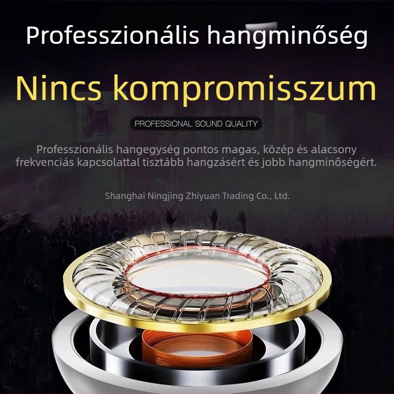 Eredeti platina fejhallgató kábel Oppo Huawei Vivo mobiltelefon fejhallgatóhoz, aranyos koreai verzió, lányoknak karaoke mikrofonnal
